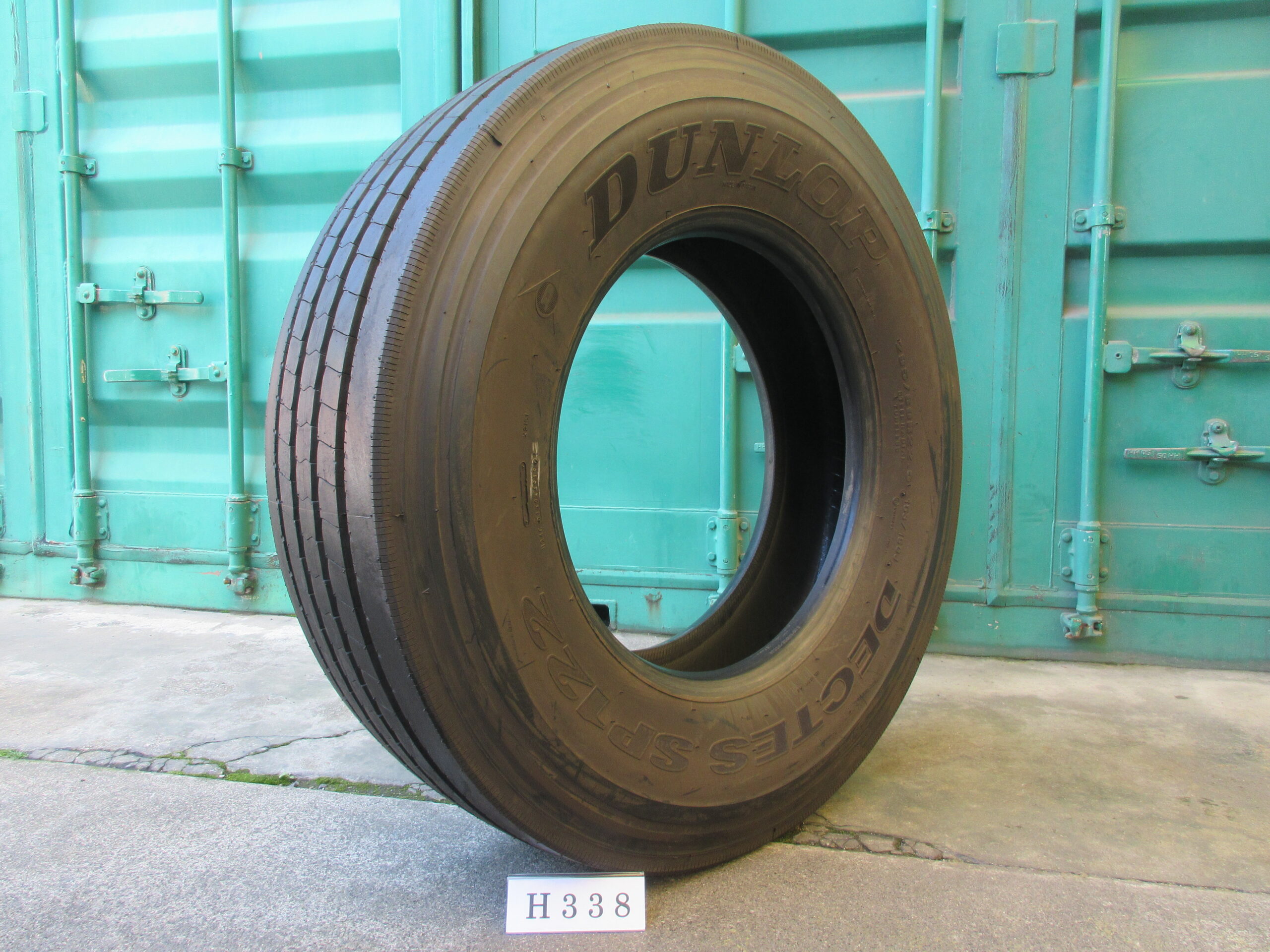 295/80R22.5  イボ付き  縦目　ダンロップ H338